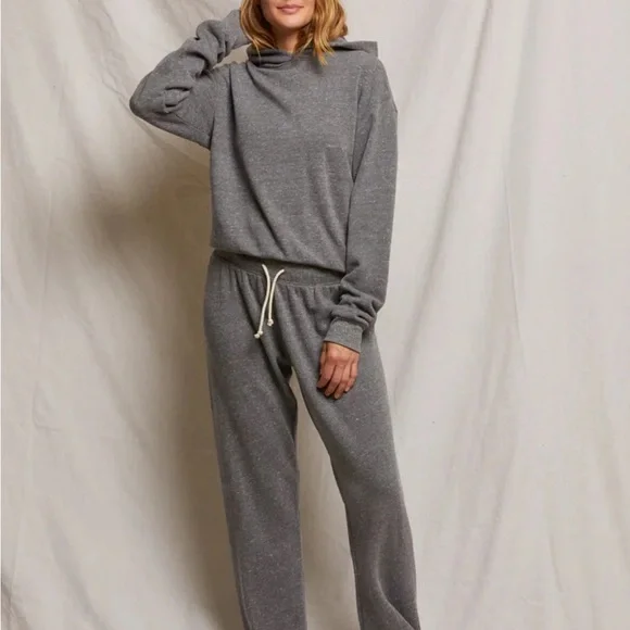 NWT Perfectwhitetee COLLINS FLEECE SWEATPANT - DARK HEATHER GREY - Picture 1 of 6